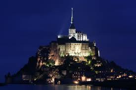 Mont St. Michel at nighttime